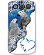 Load image into Gallery viewer, Magical Gray Couple African Parrot Gift For Bird Lovers Phone case