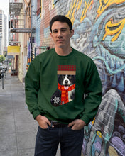 Load image into Gallery viewer, Santa Border Collie In Stock Gift For Dog Lovers Sweatshirt