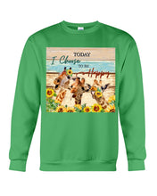Load image into Gallery viewer, Giraffe Today I Choose To Be Happy Gift For Women Sweatshirt