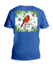 Load image into Gallery viewer, Scarlet Macaw With Butterflies I Am Always With You Gift For Lover Guys V-Neck