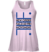 Load image into Gallery viewer, New Order Facd 501981 Movement Simple Unique Custom Design Ladies Flowy Tank