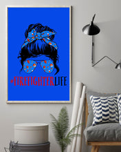 Load image into Gallery viewer, Firefighter Make You Life Safe Lady With Blue Ribbonhead Gift For Women Vertical Poster