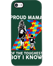 Load image into Gallery viewer, Proud Mama Of The Touchest Boy I Know Autism's Day Gift Phone case