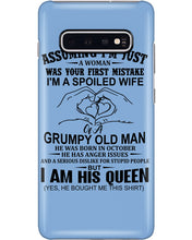 Load image into Gallery viewer, A Spoiled Wife Of An October Grumpy Old Man Birthday Meaningful Gift Phone case