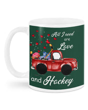 Load image into Gallery viewer, All I Need Are Love And Hockey Gift For Hockey Players Mug