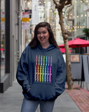 Load image into Gallery viewer, Seven Flute Rainbow Design Gift For Flute Lovers Hoodie