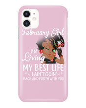 Load image into Gallery viewer, Betty Boop February Girl Living My Best Life Birthday Meaningful Gift Phone case