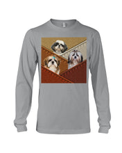 Load image into Gallery viewer, Three Cute Shih Tzu In Bag Gift For Dog Lovers Unisex Long Sleeve