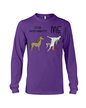 Load image into Gallery viewer, Funny Difference Between Me And Other Psychotherapists Unicorn And Horse Unisex Long Sleeve