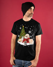Load image into Gallery viewer, Funny Golden Retrievers Sleep In Red Boots Gift For Dog Lovers Guys Tee