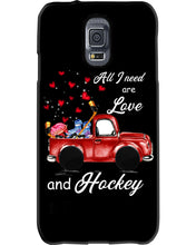 Load image into Gallery viewer, All I Need Are Love And Hockey Gift For Hockey Players Phone case