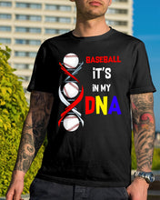 Load image into Gallery viewer, Baseball Be My DNA Gift For Sport Lovers Guys Tee