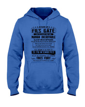 Load image into Gallery viewer, Fils Gâté J'ai Été Élevé PẢ Une Maman Incroyable En Septembre Hoodie
