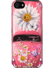 Load image into Gallery viewer, Pink Phone Case With Flowers And Butterfly Gift For Pink Lovers Phone case