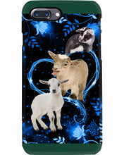 Load image into Gallery viewer, Lovely Phone Case Twinkling Blue Heart Gift For Goat Lovers Phone case