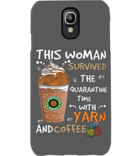 Load image into Gallery viewer, The Quarantine Time With Yarn And Coffee Gift For Women Phone case