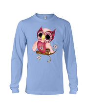 Load image into Gallery viewer, Lovely Tote Bag Owl Perchs On Branch Gift For Owl Lovers Unisex Long Sleeve