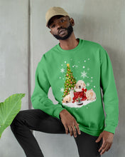 Load image into Gallery viewer, Funny Golden Retrievers Sleep In Red Boots Gift For Dog Lovers Sweatshirt