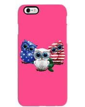 Load image into Gallery viewer, Lovely Phone Case Three Owl With US Flag Gift For Owl Lovers Phone case