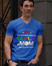 Load image into Gallery viewer, Golf Who Believes In Herself Gift For Sport Lovers Guys V-Neck