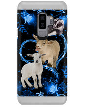 Load image into Gallery viewer, Lovely Phone Case Twinkling Blue Heart Gift For Goat Lovers Phone case