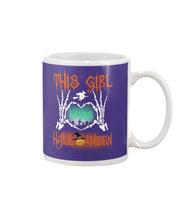 Load image into Gallery viewer, This Girl Loves Halloween Gift For Girls Mug