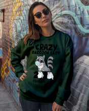 Load image into Gallery viewer, Crazy Raccoon Lady 2020 Quarantined Gift For Raccoon Lovers Sweatshirt