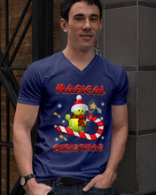 Load image into Gallery viewer, Tennis Players Magical Christmas Snowman Gift For Women Guys V-Neck