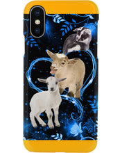 Load image into Gallery viewer, Lovely Phone Case Twinkling Blue Heart Gift For Goat Lovers Phone case