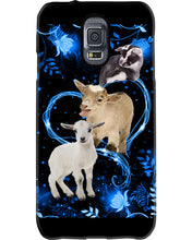 Load image into Gallery viewer, Lovely Phone Case Twinkling Blue Heart Gift For Goat Lovers Phone case