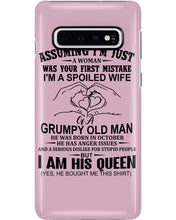 Load image into Gallery viewer, A Spoiled Wife Of An October Grumpy Old Man Birthday Meaningful Gift Phone case