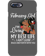 Load image into Gallery viewer, Betty Boop February Girl Living My Best Life Birthday Meaningful Gift Phone case