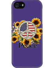 Load image into Gallery viewer, Peace Sign Sunflower Birthday Gift For Girls Phone case