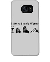 Load image into Gallery viewer, Simple Woman Loves Wine Camping Shoes And Climbing Phone case