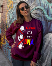 Load image into Gallery viewer, Baseball Be My DNA Gift For Sport Lovers Sweatshirt