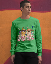 Load image into Gallery viewer, Pekingese With Peonies Gift For Dog Lovers Unisex Long Sleeve