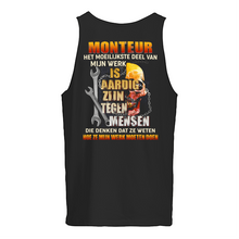 Load image into Gallery viewer, Het Moeilijkste Deel Van Mijn Werk Is Aardig Zijn Tegen Mensen Unisex Tank Top