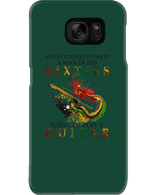 Load image into Gallery viewer, Never Underestimate A 60 Year Old Man Can Play A Guitar Phone case