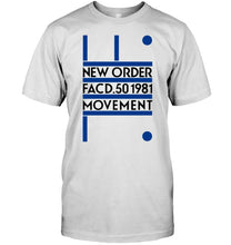 Load image into Gallery viewer, New Order Facd 501981 Movement Simple Unique Custom Design Guys Tee