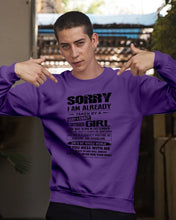 Load image into Gallery viewer, I'm Already Taken By December Sexy And Crazy Girl For Birthday Gift Sweatshirt