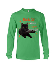 Load image into Gallery viewer, Black Cat Kisses Fix Everything Gift For Cat Lovers Unisex Long Sleeve