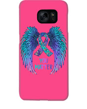 Load image into Gallery viewer, You Matter Ribbon Awareness With Angel Wings Phone case