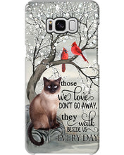 Load image into Gallery viewer, Siamese Cat Red Cardinals Those We Love Phone case