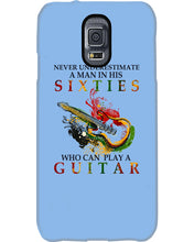 Load image into Gallery viewer, Never Underestimate A 60 Year Old Man Can Play A Guitar Phone case