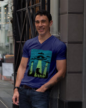 Load image into Gallery viewer, UFA Dinosaur T Rex Sky Full Of Stars Guys V-Neck
