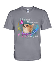 Load image into Gallery viewer, I Believe There Are Angels Among Us Gift For Chihuahua Lovers Guys V-Neck