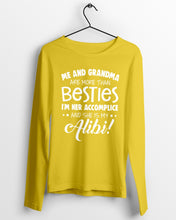 Load image into Gallery viewer, Me And Grandma Are More Than Besties Custom Gift For Family Unisex Long Sleeve