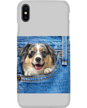 Load image into Gallery viewer, Australian Shepherd In Denim Pocket Gift For Dog Lovers Phone case
