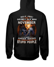 Load image into Gallery viewer, Walk Away I Am A Grumpy Old Man Who Was Born In November Birthday Gift Hoodie