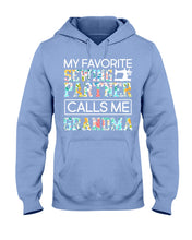 Load image into Gallery viewer, My Favorite Sewing Partner Calls Me Grandma Colorful Design Gift For Sewing Lovers Hoodie